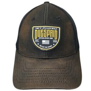 1st Phorm Trucker Hat Black One Size Dues Paid Rubber Patch Mesh Snapback